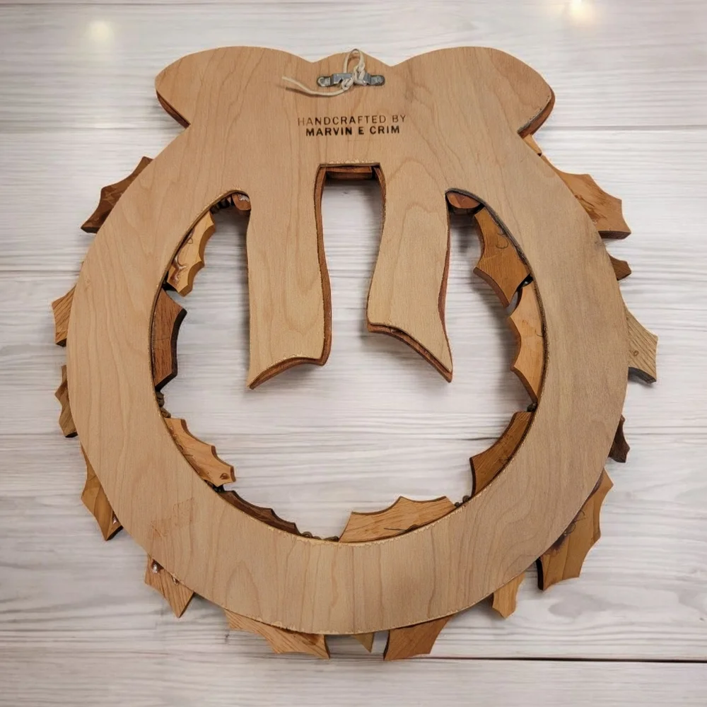 Handcrafted wooden christmas
